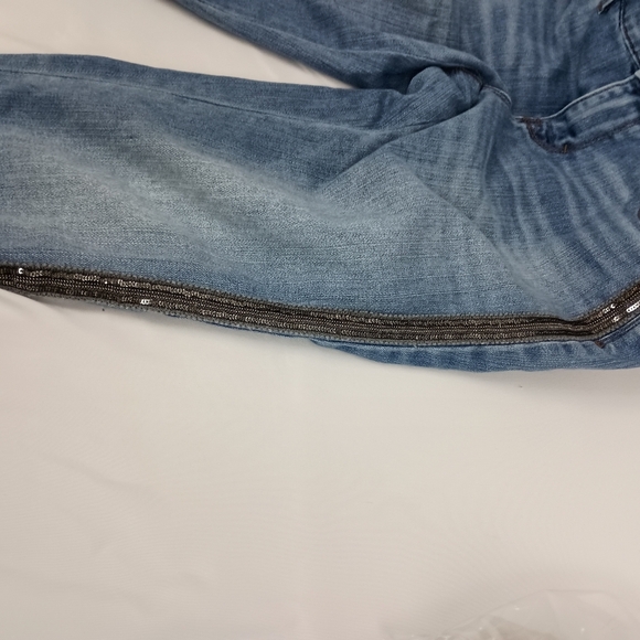 WHITE HOUSE BLACK MARKET Cropped Girlfriend Blue Jeans Preppy Clueless (#1,352) - Picture 3 of 9